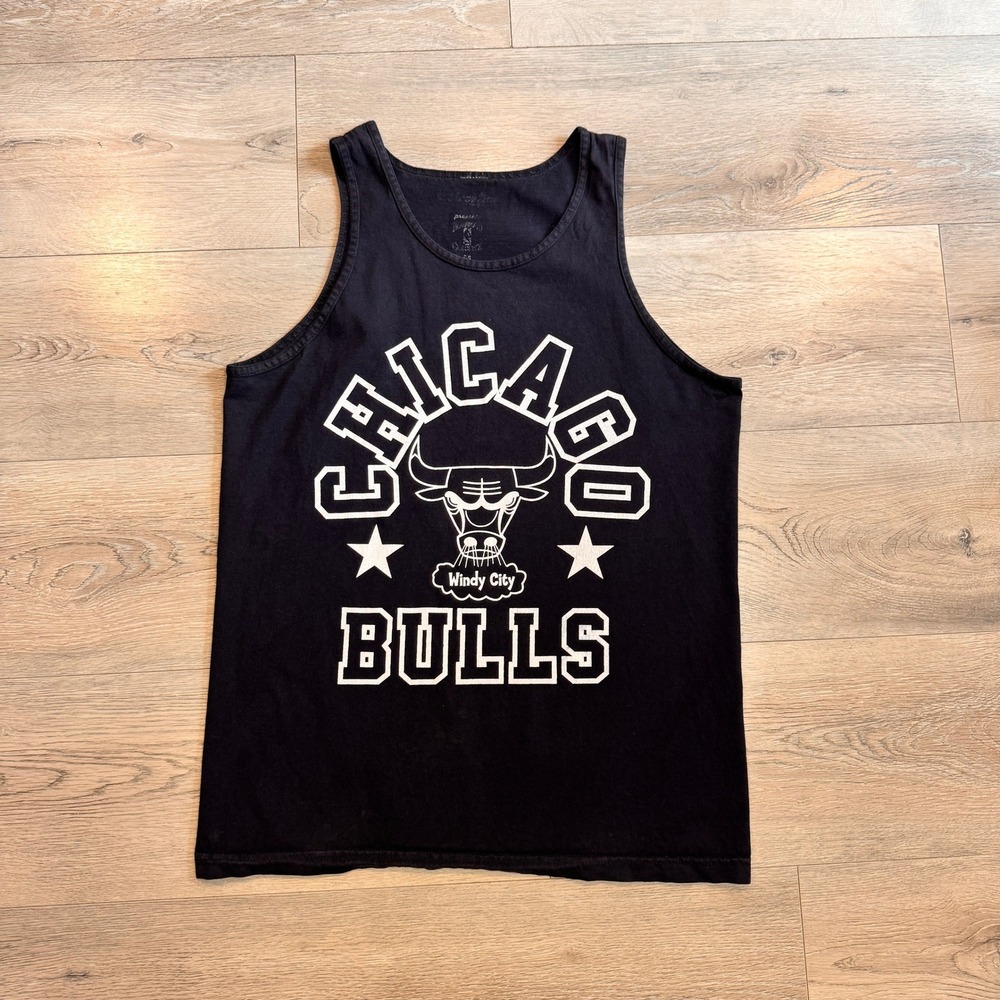 Chicago Bulls Tank Top Windy City Basketball Sleeveless Graphic Mens‎ Medium M